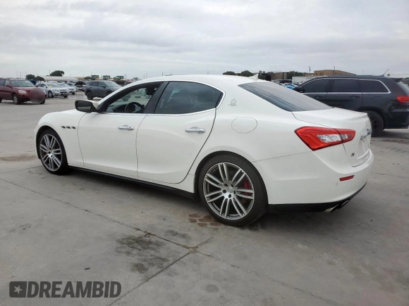 2015 Maserati Ghibli S Q4 with VIN ZAM57RTA2F1134744, listed as a Copart auction lot 63398205 with 61,347 mi miles and Clean title. Bid and sale history available at DreamBid. Image 2.