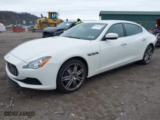2017 Maserati Quattroporte S Q4 with VIN ZAM56RRA0H1227405, listed as a IAAI auction lot 41964889 with 37,965 mi miles. Bid and sale history available at carsss.com. Image 2.