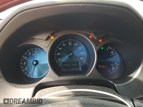 2008 Lexus GS 350 with VIN JTHCE96S980015487, listed as a Copart auction lot 54610395 with 218,209 mi miles and Salvage Title. Bid and sale history available at DreamBid. Image 9.