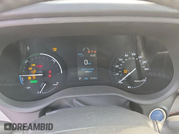 2024 Toyota Sienna XLE with VIN 5TDJSKFC3RS129744, listed as a Copart auction lot 48177895 with 9,224 mi miles and Salvage Title. Bid and sale history available at DreamBid. Image 8.