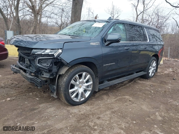 2021 Chevrolet Suburban High Country with VIN 1GNSKGKL9MR184740, listed as a IAAI auction lot 41509373 with 67,979 mi miles. Bid and sale history available at carsss.com. Image 18.