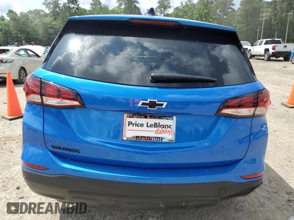 2024 Chevrolet Equinox LS with VIN 3GNAXHEG0RL163520, listed as a Copart auction lot 58076045 with 28,531 mi miles and Salvage title. Bid and sale history available at DreamBid. Image 6.