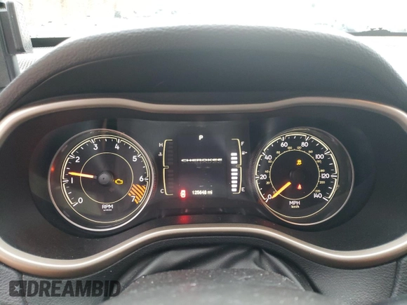2014 Jeep Cherokee Latitude with VIN 1C4PJLCB4EW298891, listed as a Copart auction lot 47352405 with 125,648 mi miles and Salvage Title. Bid and sale history available at carsss.com. Image 9.