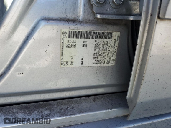 2010 Nissan Altima 2.5 S with VIN 1N4AL2AP9AC107511, listed as a Copart auction lot 44069595 with 170,025 mi miles and Salvage Title. Bid and sale history available at carsss.com. Image 12.
