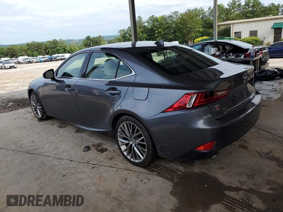 2014 Lexus IS 250 with VIN JTHBF1D23E5011284, listed as a Copart auction lot 61499345 with 76,494 mi miles and Salvage title. Bid and sale history available at DreamBid. Image 2.