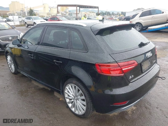2017 Audi A3 Sportback e-tron Premium with VIN WAUUPBFF4HA097856, listed as a IAAI auction lot 41484353 with 124,816 mi miles. Bid and sale history available at carsss.com. Image 3.