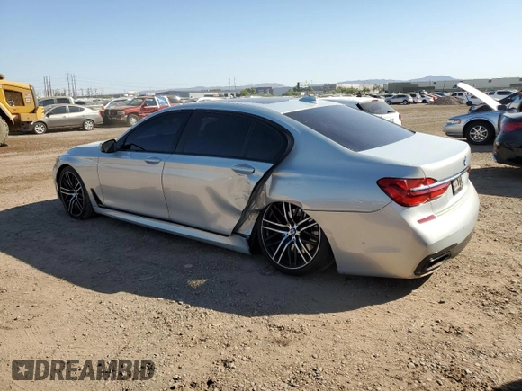 2017 BMW 7 Series 740i xDrive with VIN WBA7E4C55HGU99568, listed as a Copart auction lot 72978583 with 78,989 mi miles. Bid and sale history available at carsss.com. Image 2.