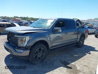 2022 Ford F-150 XL with VIN 1FTFW1E8XNFA41995, listed as a IAAI auction lot 41743193 with 1 mi miles. Bid and sale history available at carsss.com. Image 2.