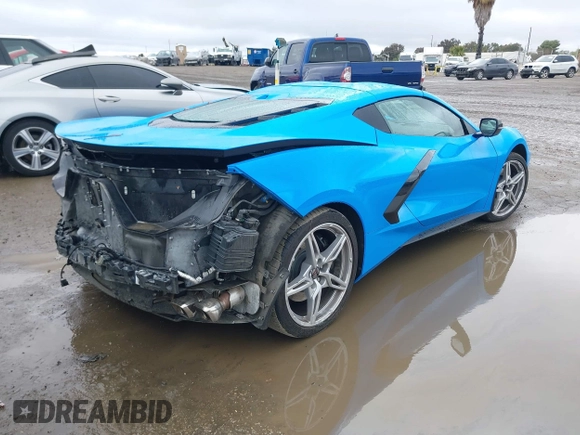 2022 Chevrolet Corvette 3LT with VIN 1G1YC2D44N5117389, listed as a IAAI auction lot 41511815 with 11,915 mi miles. Bid and sale history available at carsss.com. Image 4.