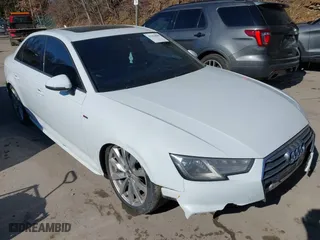 2017 Audi A4 Season of Audi ultra Premium with VIN WAUKMAF46HN050460, listed as a IAAI auction lot 41564088 with 126,988 mi miles. Bid and sale history available at carsss.com. Image 1.