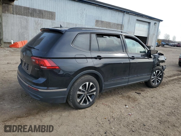 2024 Volkswagen Tiguan S with VIN 3VVFB7AX7RM164477, listed as a Copart auction lot 53334065 with 4,651 mi miles and Non repairable. Bid and sale history available at DreamBid. Image 3.