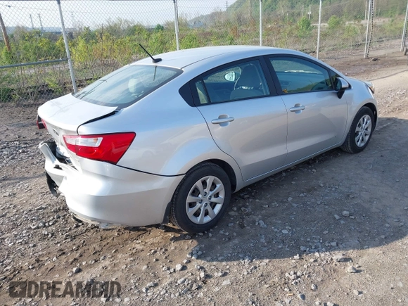 2016 Kia Rio LX with VIN KNADM4A34G6691074, listed as a IAAI auction lot 42165834 with 61,161 mi miles and . Bid and sale history available at DreamBid. Image 4.