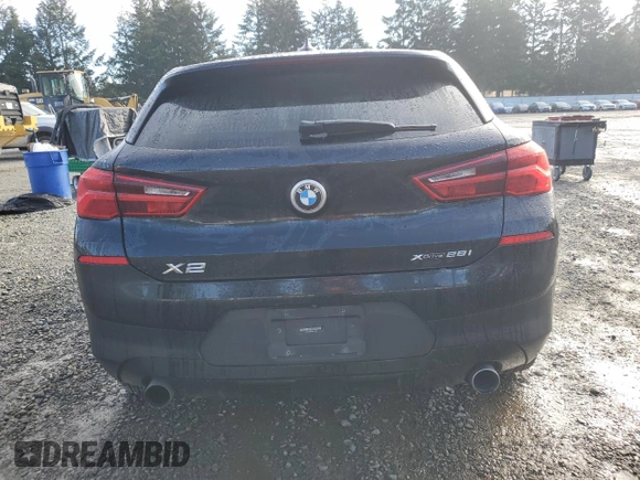 2018 BMW X2 xDrive28i with VIN WBXYJ5C36JEF78438, listed as a Copart auction lot 46850675 with 45,525 mi miles and Salvage Title. Bid and sale history available at carsss.com. Image 6.