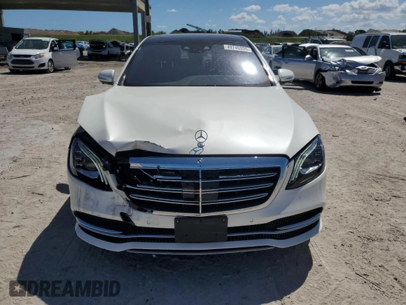 2018 Mercedes-Benz S 560 with VIN WDDUG8GB5JA391893, listed as a Copart auction lot 49746935 with 34,201 mi miles and Salvage Title. Bid and sale history available at carsss.com. Image 5.