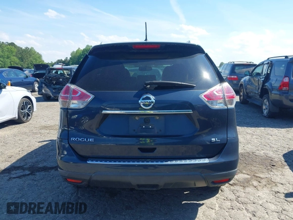 2016 Nissan Rogue SL with VIN 5N1AT2MT5GC856703, listed as a IAAI auction lot 42193522 with 126,953 mi miles. Bid and sale history available at carsss.com. Image 16.