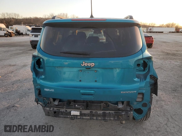 2021 Jeep Renegade Jeepster with VIN ZACNJCAB7MPM26124, listed as a Copart auction lot 83639684 with 53,912 mi miles and Salvage title. Bid and sale history available at DreamBid. Image 6.