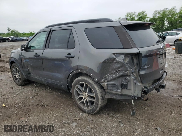 2017 Ford Explorer Sport с VIN 1FM5K8GT7HGA73833, выставлен на аукционе Copart как лот 56459295 с пробегом 76 742 миль миль и Списание • Salvage title. История ставок и продаж доступна на DreamBid. Изображение 2.