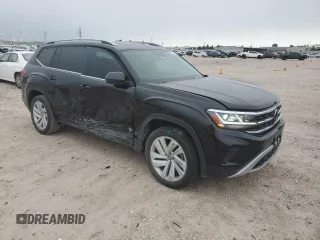 2021 Volkswagen Atlas SEL with VIN 1V2ER2CAXMC558114, listed as a Copart auction lot 55573455 with 49,296 mi miles and Salvage title. Bid and sale history available at DreamBid. Image 4.