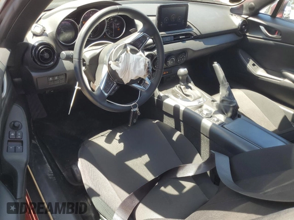 2021 Mazda MX-5 Miata Sport with VIN JM1NDAB7XM0460461, listed as a Copart auction lot 58770975 with 7,841 mi miles and Salvage title. Bid and sale history available at DreamBid. Image 8.