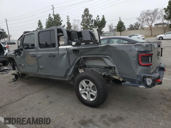 2020 Jeep Gladiator Sport S z VIN 1C6HJTAG6LL193553, wystawiony jako Copart lot #55638915 z przebiegiem 84 600 mil mil oraz Szkoda całkowita • Salvage title. Historia ofert i sprzedaży dostępna na DreamBid. Obrazek 2.