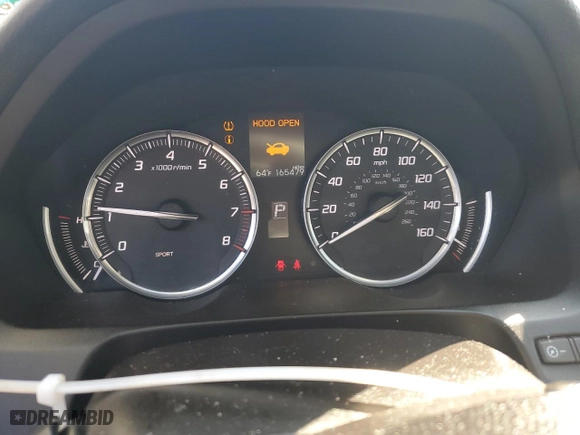 2015 Acura TLX with VIN 19UUB1F34FA029685, listed as a Copart auction lot 49880405 with 165,479 mi miles and Salvage Title. Bid and sale history available at carsss.com. Image 9.