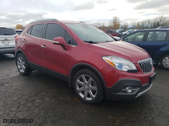 2014 Buick Encore Leather with VIN KL4CJCSB2EB560327, listed as a Copart auction lot 82315004 with 101,956 mi miles and Salvage Title. Bid and sale history available at carsss.com. Image 4.