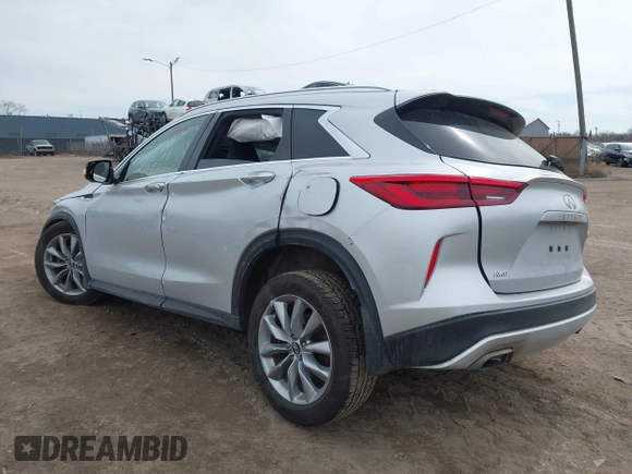 2019 Infiniti QX50 Essential with VIN 3PCAJ5M37KF143597, listed as a IAAI auction lot 41827890 with 39,975 mi miles and . Bid and sale history available at DreamBid. Image 3.