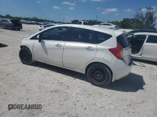 2014 Nissan Note S Plus with VIN 3N1CE2CP6EL371860, listed as a Copart auction lot 53370445 with 201,568 mi miles and Salvage Title. Bid and sale history available at DreamBid. Image 2.