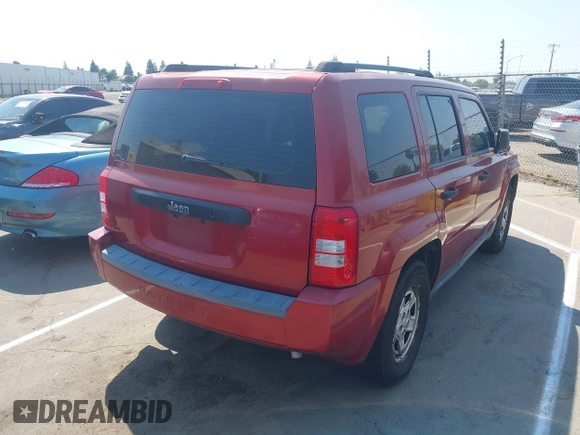 2008 Jeep Patriot Sport with VIN 1J8FT28088D703943, listed as a IAAI auction lot 42738705 with 195,234 mi miles and . Bid and sale history available at DreamBid. Image 4.