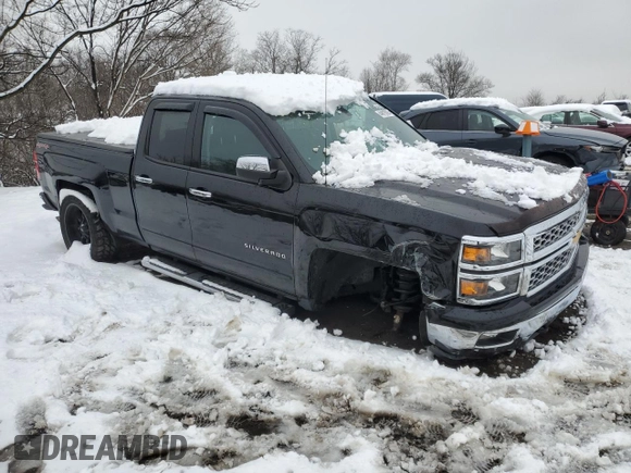 2015 Chevrolet Silverado 1500 LT with VIN 1GCVKREC0FZ405559, listed as a Copart auction lot 44819025 with 92,933 mi miles and Salvage Title. Bid and sale history available at carsss.com. Image 4.