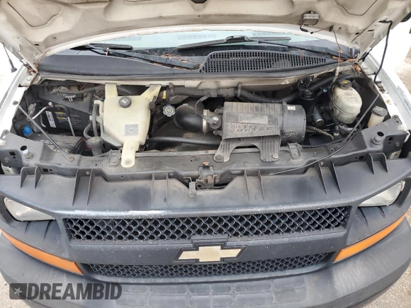 2011 Chevrolet Express Cargo with VIN 1GCSGAFX8B1134475, listed as a Copart auction lot 88822585 with 343,480 mi miles and Clean title. Bid and sale history available at DreamBid. Image 12.