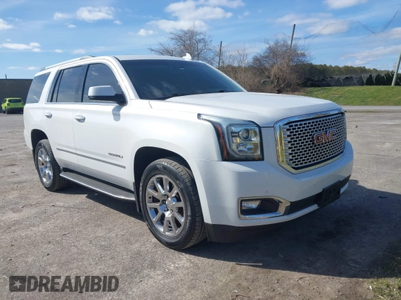 2017 GMC Yukon Denali with VIN 1GKS2CKJ4HR148397, listed as a IAAI auction lot 41942659 with 167,719 mi miles. Bid and sale history available at carsss.com. Image 1.