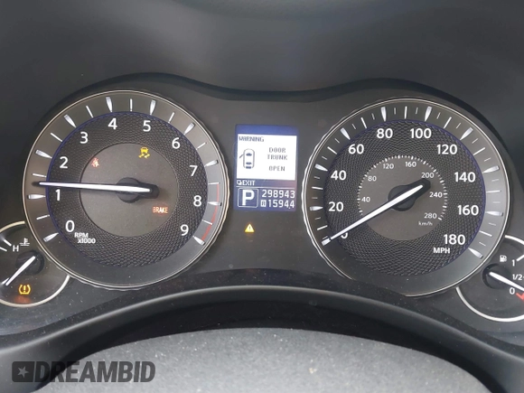2013 Infiniti M z VIN JN1BY1AR0DM600278, wystawiony jako IAAI lot #41303485 z przebiegiem 298 943 mil mil oraz . Historia ofert i sprzedaży dostępna na DreamBid. Obrazek 7.