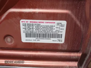 2014 Mitsubishi Outlander GT with VIN JA4JZ4AX6EZ006606, listed as a IAAI auction lot 42640681 with 161,904 mi miles and . Bid and sale history available at DreamBid. Image 9.