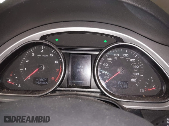 2013 Audi Q7 3.0T Premium Plus with VIN WA1LGAFE6DD000112, listed as a IAAI auction lot 41229774 with 149,122 mi miles. Bid and sale history available at carsss.com. Image 7.