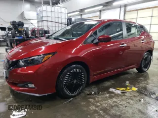 2025 Nissan LEAF SV Plus with VIN 1N4CZ1CV8SC558461, listed as a Copart auction lot 42173305 with 2,191 mi miles and Salvage Title. Bid and sale history available at carsss.com. Image 1.