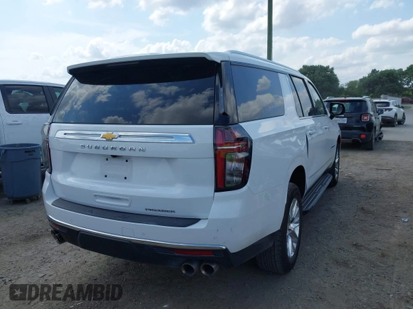 2024 Chevrolet Suburban Premier with VIN 1GNSCFKD6RR304985, listed as a IAAI auction lot 42147814 with 34,650 mi miles. Bid and sale history available at carsss.com. Image 4.