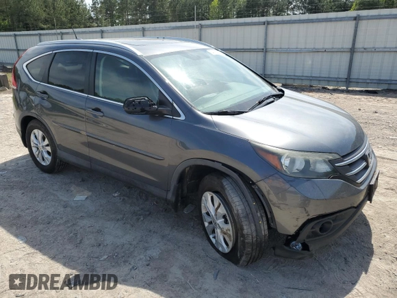 2013 Honda CR-V EX-L with VIN 2HKRM4H77DH631843, listed as a Copart auction lot 54602955 with 128,925 mi miles and Clean Title. Bid and sale history available at carsss.com. Image 4.