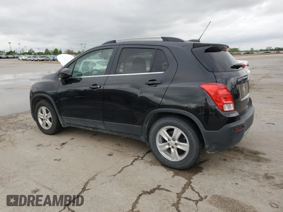2015 Chevrolet Trax LT with VIN KL7CJLSB3FB122159, listed as a Copart auction lot 53823805 with 108,672 mi miles and Clean Title. Bid and sale history available at carsss.com. Image 2.