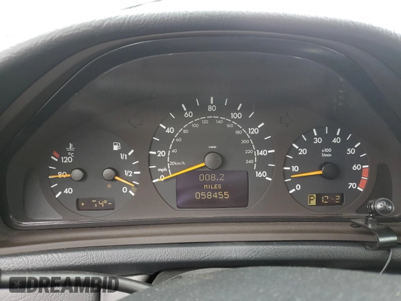 2001 Mercedes-Benz CLK 320/430 with VIN WDBLJ65G71F175961, listed as a Copart auction lot 54886275 with 58,455 mi miles and Clean Title. Bid and sale history available at carsss.com. Image 9.