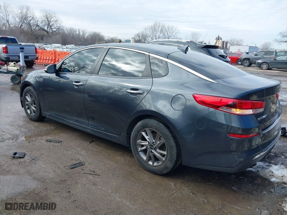 2020 Kia Optima LX with VIN 5XXGT4L38LG387015, listed as a IAAI auction lot 41629160 with 77,287 mi miles. Bid and sale history available at carsss.com. Image 3.