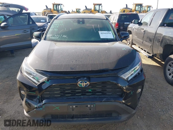 2021 Toyota RAV4 Hybrid XLE with VIN 4T3RWRFV5MU012238, listed as a IAAI auction lot 41943154 with 72,316 mi miles. Bid and sale history available at carsss.com. Image 12.