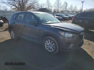 2014 Mazda CX-5 Sport with VIN JM3KE4BE6E0300747, listed as a Copart auction lot 47600265 with 110,936 mi miles and Salvage Title. Bid and sale history available at carsss.com. Image 4.