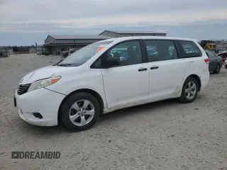 2014 Toyota Sienna L z VIN 5TDZK3DC1ES492128, wystawiony jako Copart lot #47761025 z przebiegiem 304 465 mil mil oraz Czysty tytuł • Clean title. Historia ofert i sprzedaży dostępna na DreamBid. Obrazek 1.