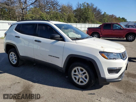 2020 Jeep Compass Sport с VIN 3C4NJDAB2LT165646, выставлен на аукционе Copart как лот 70291464 с пробегом 24 649 миль миль и На запчасти • Non repairable. История ставок и продаж доступна на DreamBid. Изображение 4.