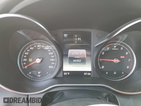 2018 Mercedes-Benz C 300 with VIN WDDWF4KB4JR393941, listed as a Copart auction lot 58537295 with 66,352 mi miles and Salvage title. Bid and sale history available at DreamBid. Image 9.