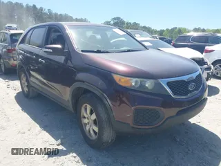 2011 Kia Sorento LX with VIN 5XYKT3A13BG084952, listed as a IAAI auction lot 42061498 with 284,445 mi miles. Bid and sale history available at carsss.com. Image 1.