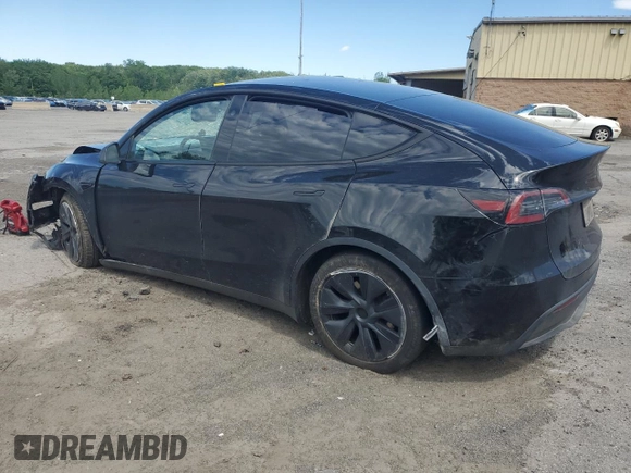 2024 Tesla Model Y Long Range with VIN 7SAYGDEE7RA327259, listed as a Copart auction lot 57494435 with Not provided miles and Salvage title. Bid and sale history available at DreamBid. Image 2.
