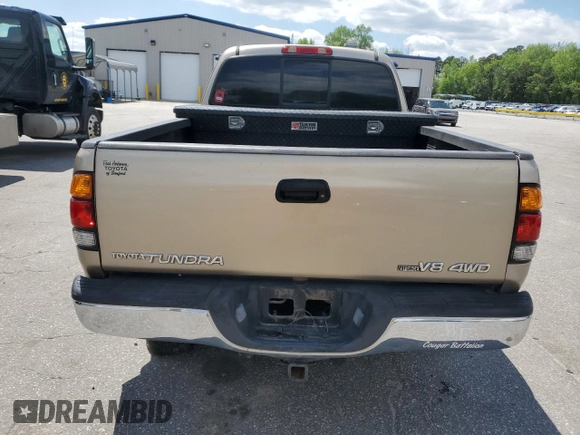 2003 Toyota Tundra SR5 with VIN 5TBBT441X3S398595, listed as a Copart auction lot 51898715 with 226,059 mi miles and Salvage Title. Bid and sale history available at DreamBid. Image 6.