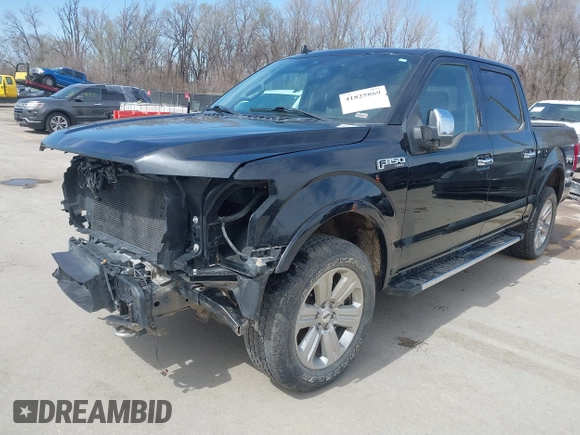2018 Ford F-150 XL with VIN 1FTEW1EG0JKD41890, listed as a IAAI auction lot 41825869 with 93,218 mi miles. Bid and sale history available at carsss.com. Image 2.